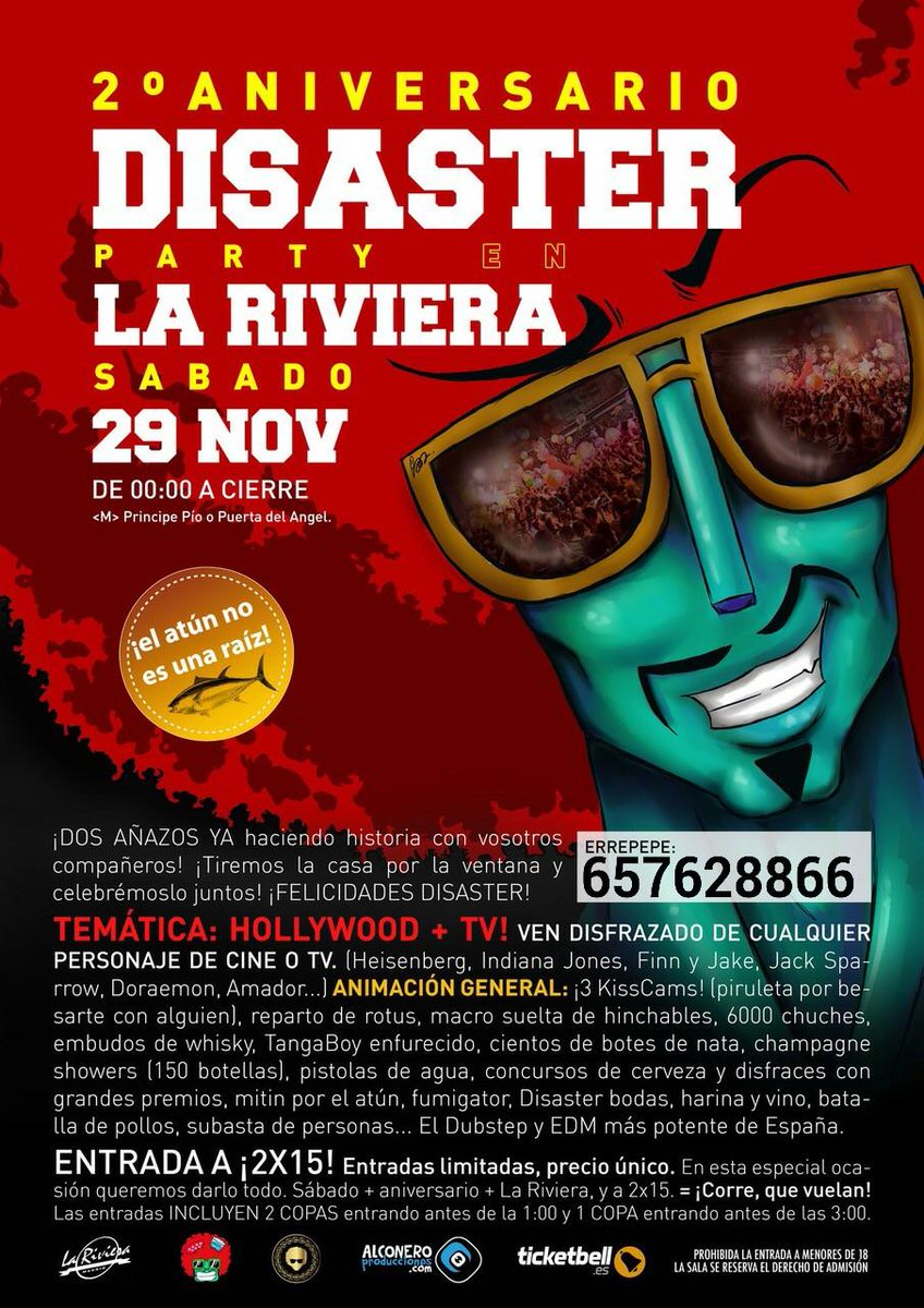 RRPPAlbaGomez's tweet photo. Ultima semana para conseguir tu entrada! http://t.co/uptBX6qGkx