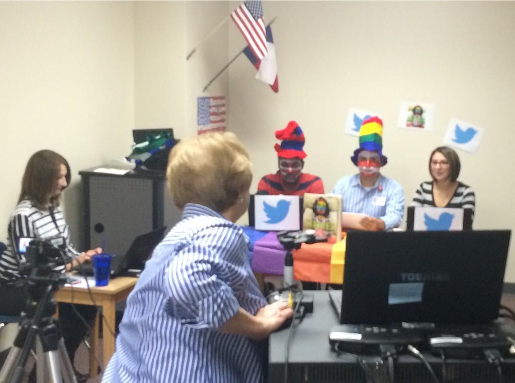 techclara's tweet photo. A little sneak peak behind the scenes of #catRAD! They've got Kindergarten participating in a Twitter chat! http://t.co/mcgrOoGEhN