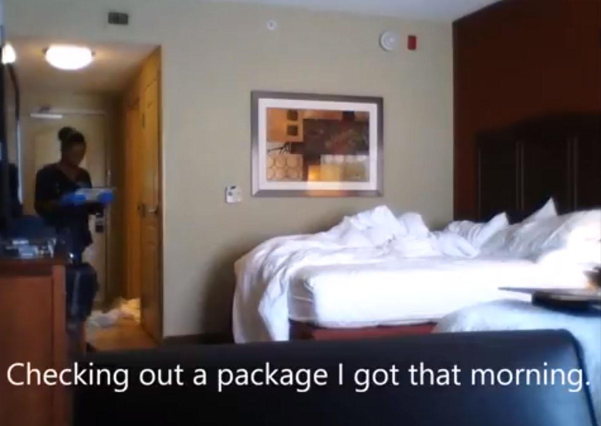 Metro on X: This guy put a hidden camera in his hotel room to find out  what the cleaners got up to t.cobfz7FOyFVV   X