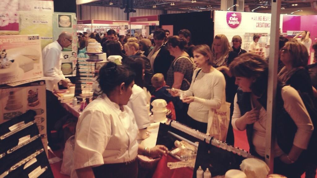 partypartyLDN's tweet photo. Busy busy busy!! Happy to have served so many cake lovers at @thecakeshows #CakeInternational http://t.co/AA1uWAP5SD