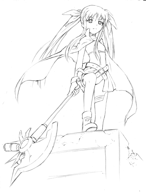 フェイトちゃん描くやよー 