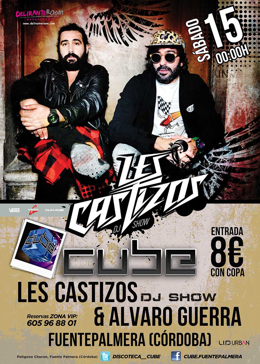 DISCOTECA__CUBE's tweet photo. Síguenos, RT y vente a ver @lescastizos by the face este sábado. Sorteamos 3 entradas. Venga RT http://t.co/lo756P1geH