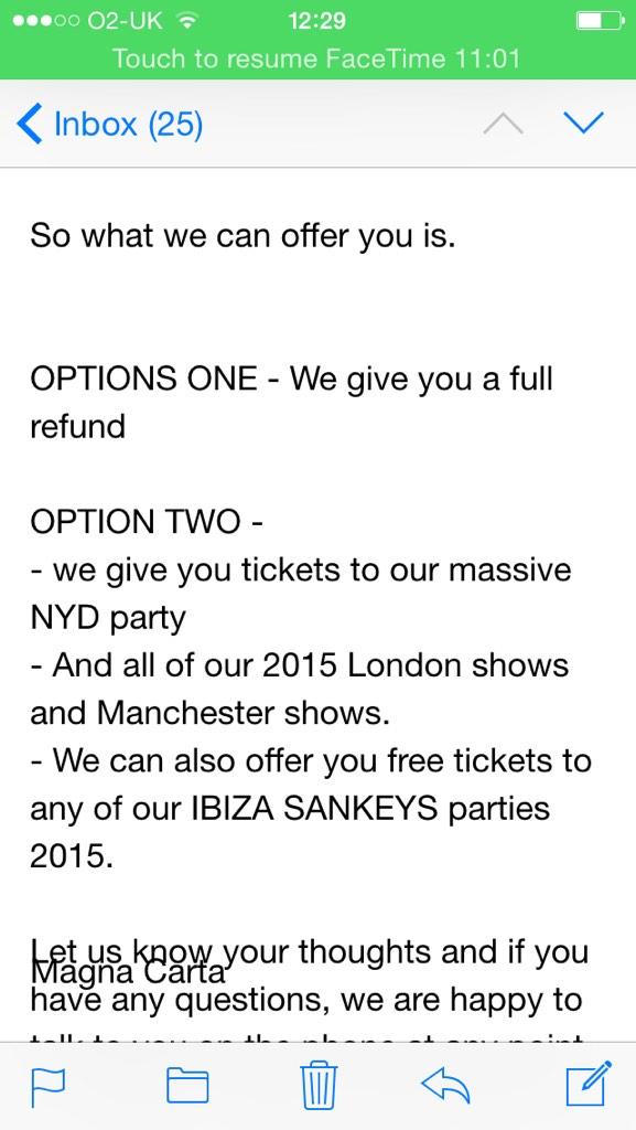 Connorlugg's tweet photo. Thank you magna carta which option to take?? 😏😎 http://t.co/wcgFSltZcu