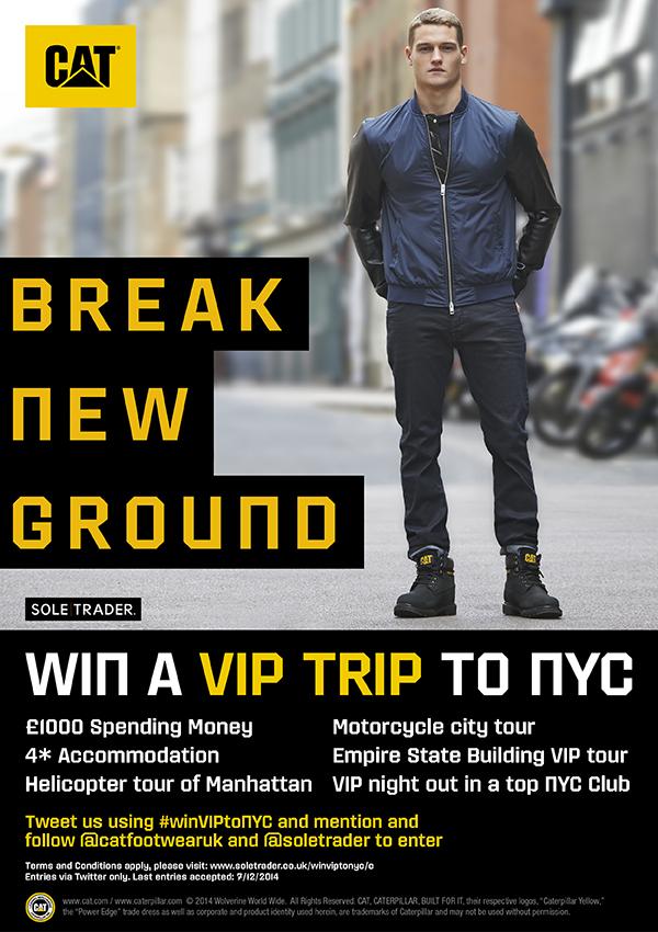 SOLETRADER's tweet photo. We've just launched our xmas comp - and it's BIG! Win a VIP trip to NYC with CAT #winVIPtoNYC http://t.co/IkG5WZzuWx http://t.co/IolOL3LE5o