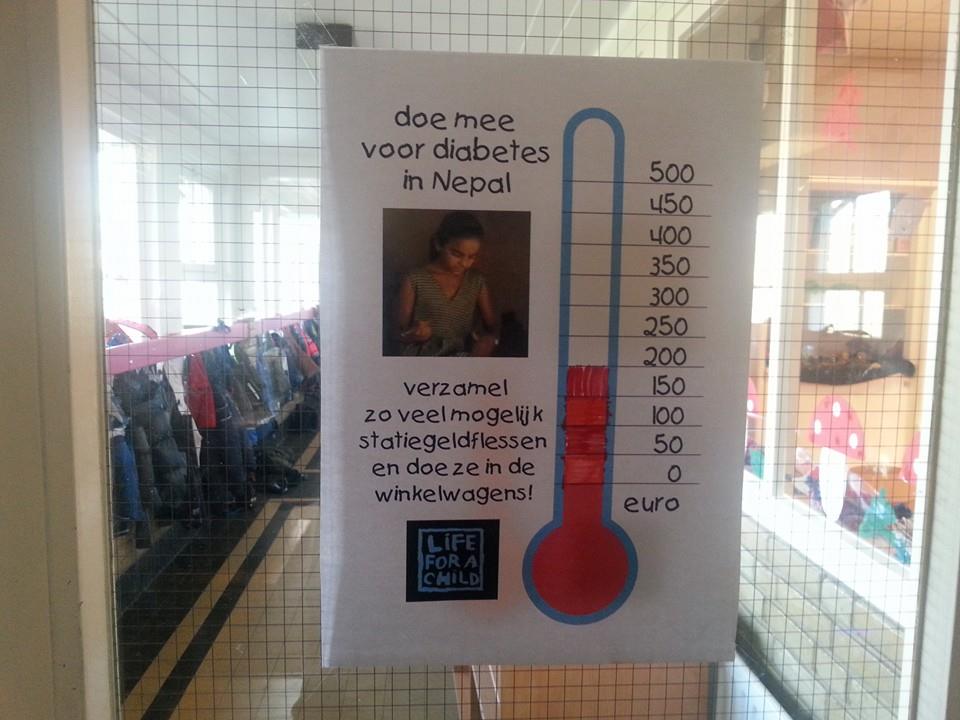 Er is al ruim €200 opgehaald voor kinderen met diabetes in Nepal. #actie #top