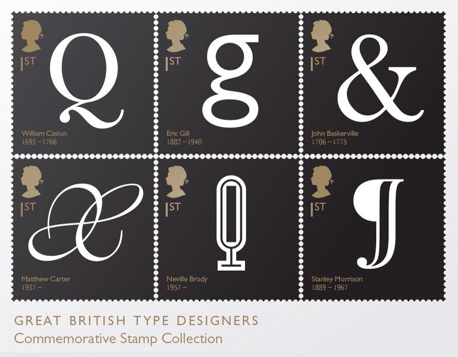 JamieClarkeType's tweet photo. Great British Type Designer Stamp Collection. “Why have they never done this?” #typography… http://t.co/Zb94O7GaCV” http://t.co/aoEJXWrdgP
