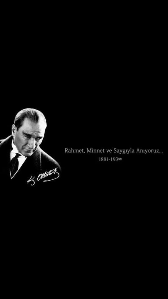 Mustafa Kemal Atatürk'ü saygıyla anıyoruz.