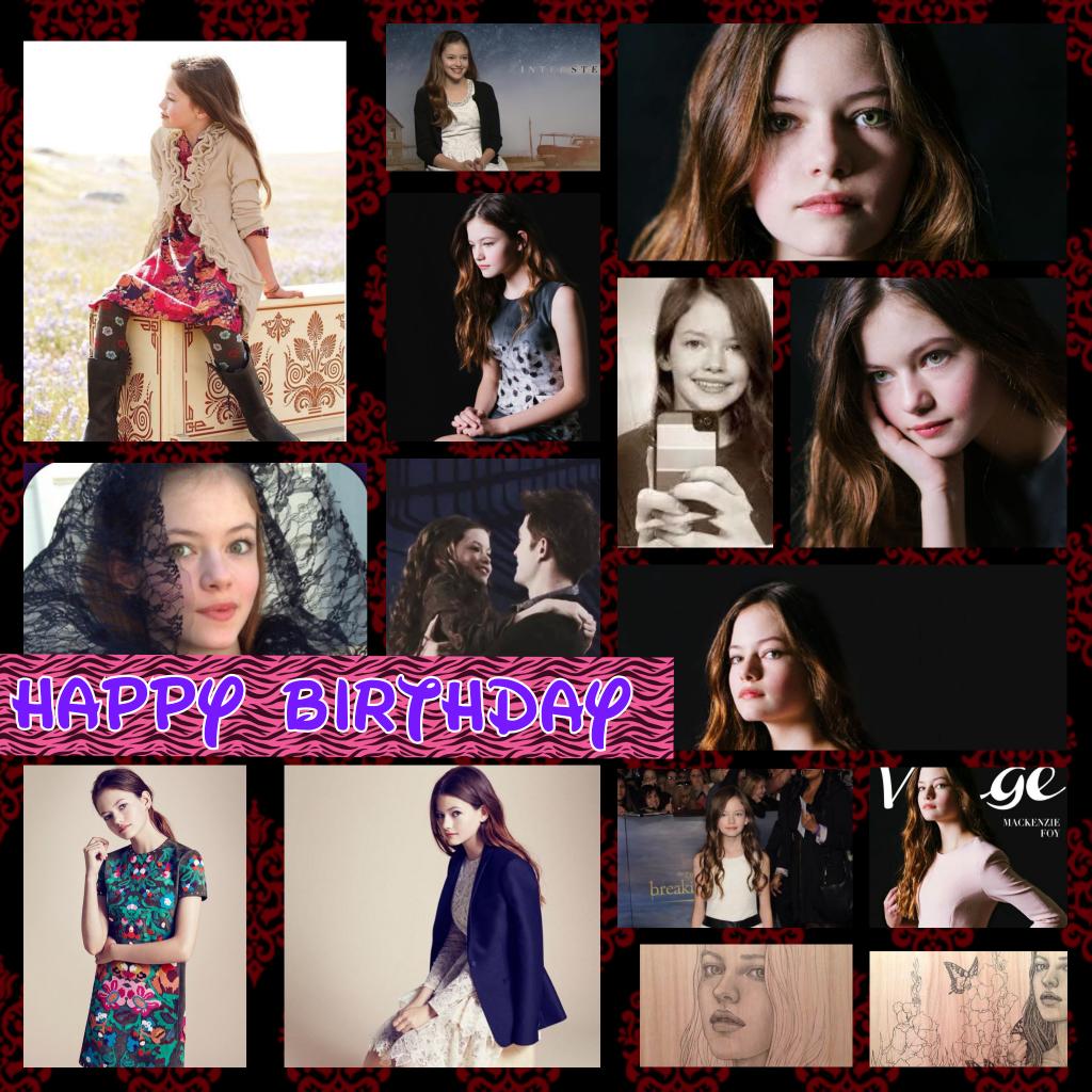  Happy birthday Mackenzie Foy! 