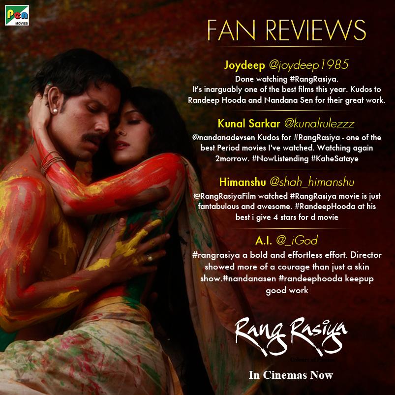 RangRasiyaFilm's tweet photo. Some of #RangRasiya's biggest fans have shared their reviews with us.
Have you watched it yet? http://t.co/ooXsTakPIl http://t.co/3jMYxGWeqX