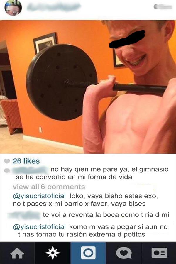 yisucrist's tweet photo. charlando con el más peligroso del barrio http://t.co/ejQIj4F81S