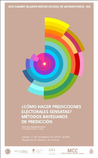 MuseosTenerife's tweet photo. ¿Quién ganará las próximas elecciones? Métodos #bayesianos de predicción #MCC @CabildoTenerife @IAC_Astrofisica http://t.co/p3tN7GvQwM