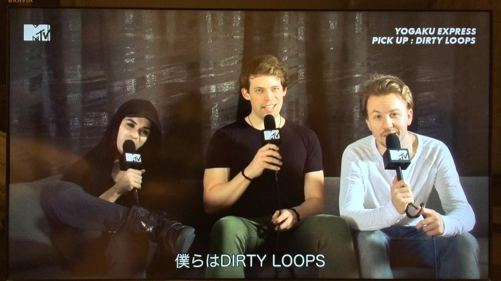 meiqi0311's tweet photo. 始まったよ（≧∇≦）#mtvjapan #yogakuexpress #dirtyloops #dirtyloopsofficial http://t.co/4shMWzGaoQ