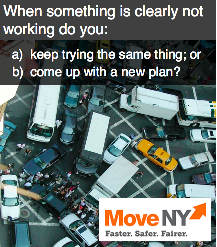 VisionZeroKS's tweet photo. Love New York but hate traffic, unfair tolls, &amp; crowded trains? Here's the plan https://t.co/KMf0ocR0RM #MoveNewYork https://t.co/ocUP8pRhcQ