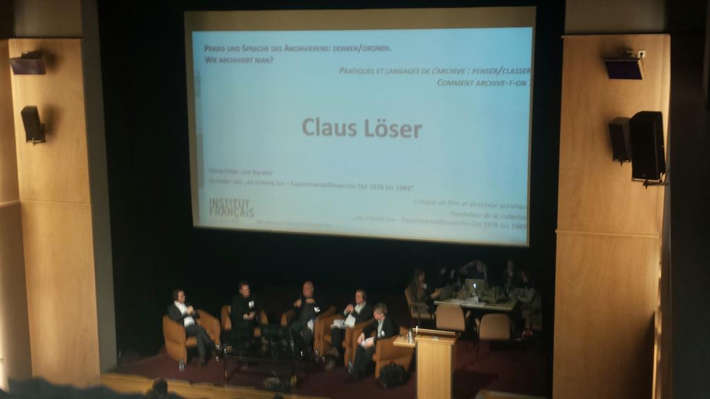 IF_FilmMedien's tweet photo. C. Löser "Jamais dans l'histoire du cinéma l'accès n'a été aussi simplifié aux sources filmiques" #ArchivesNum http://t.co/3fmnfqD07p