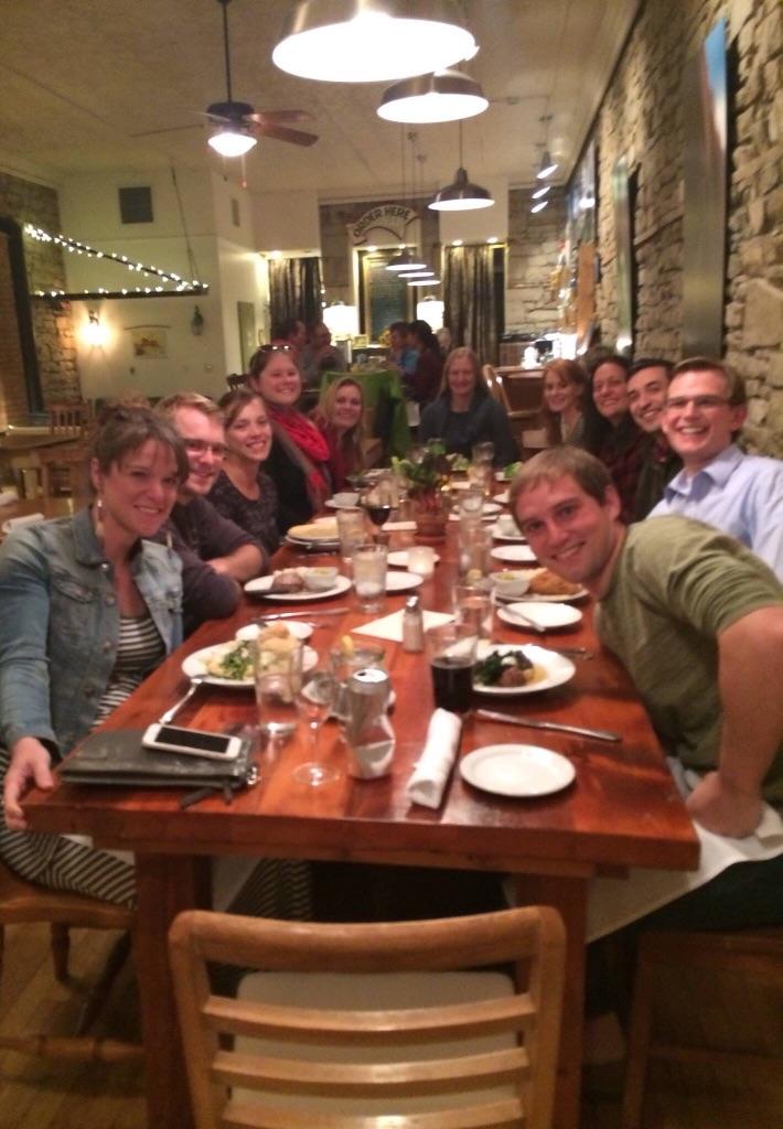 CUAILP's tweet image. AILP clinic students and alumni having dinner on their visit to Ute Mountain Ute #ColoradoNative #NativeHigherEd