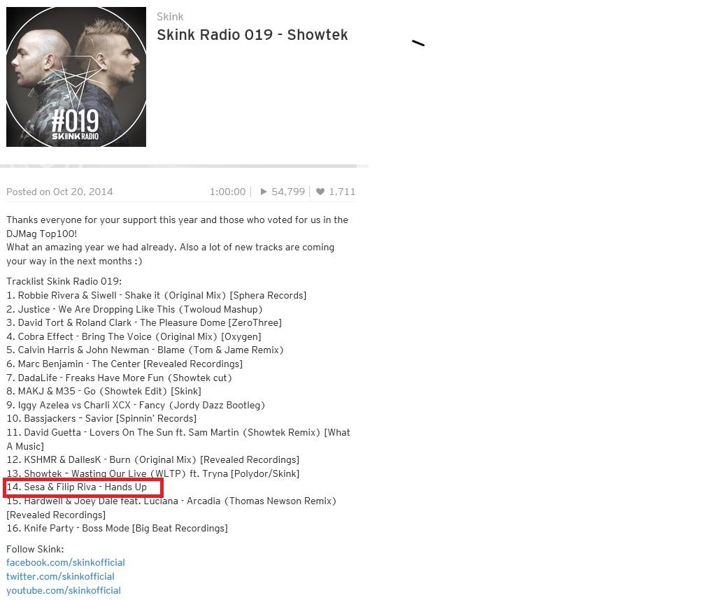 FilipRiva's tweet photo. thanks @Showtekmusic for supporting my unrel. track Hands up with @sesa3000 @skink Radio you guys are #amazing ! http://t.co/gMCXLwkwUx