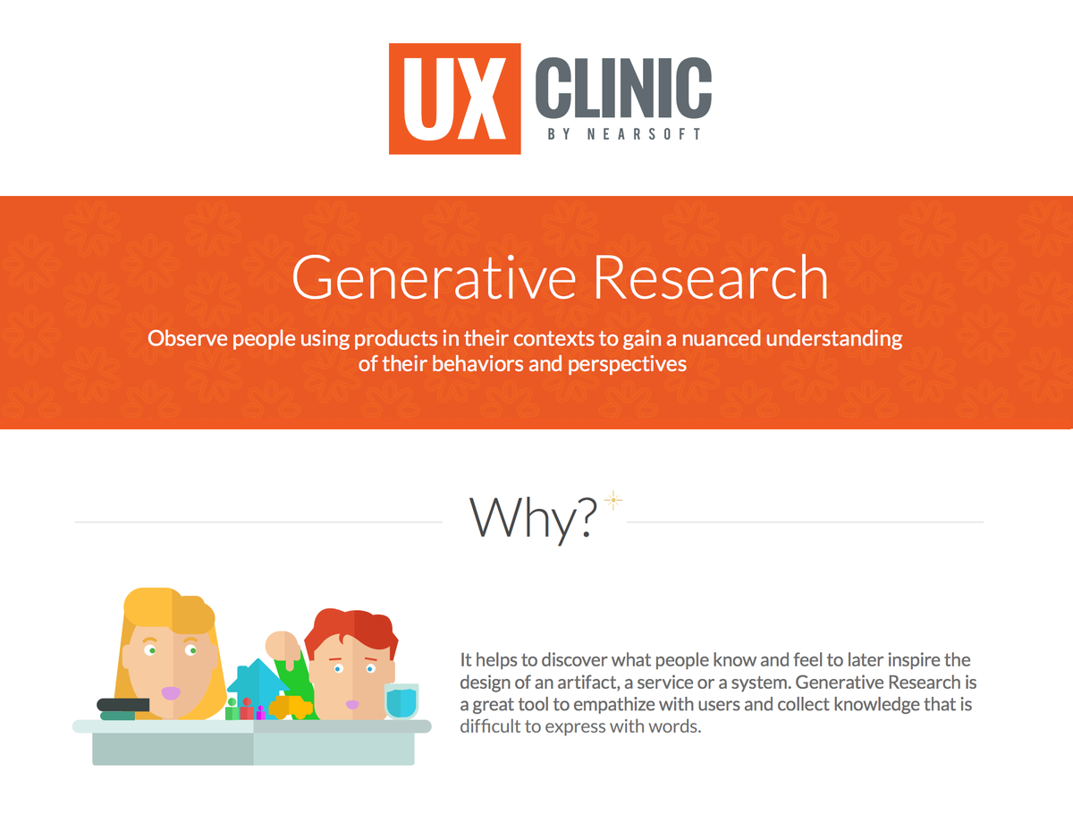 _marysun's tweet photo. A great way to get started with #ParticipatoryDesign: #GenerativeResearch infographic http://t.co/Vb7rKa6hR8 http://t.co/puCXEXFhny