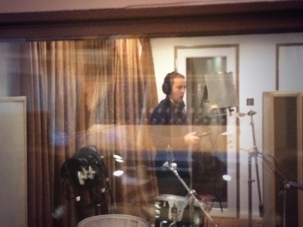 We're about half through recording today's track!