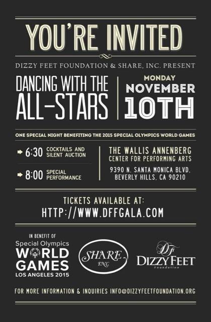 If you live out of LA and want to support #SpecialOlympics buy tickets for local kids! #ALLSTARSDANCEGALA