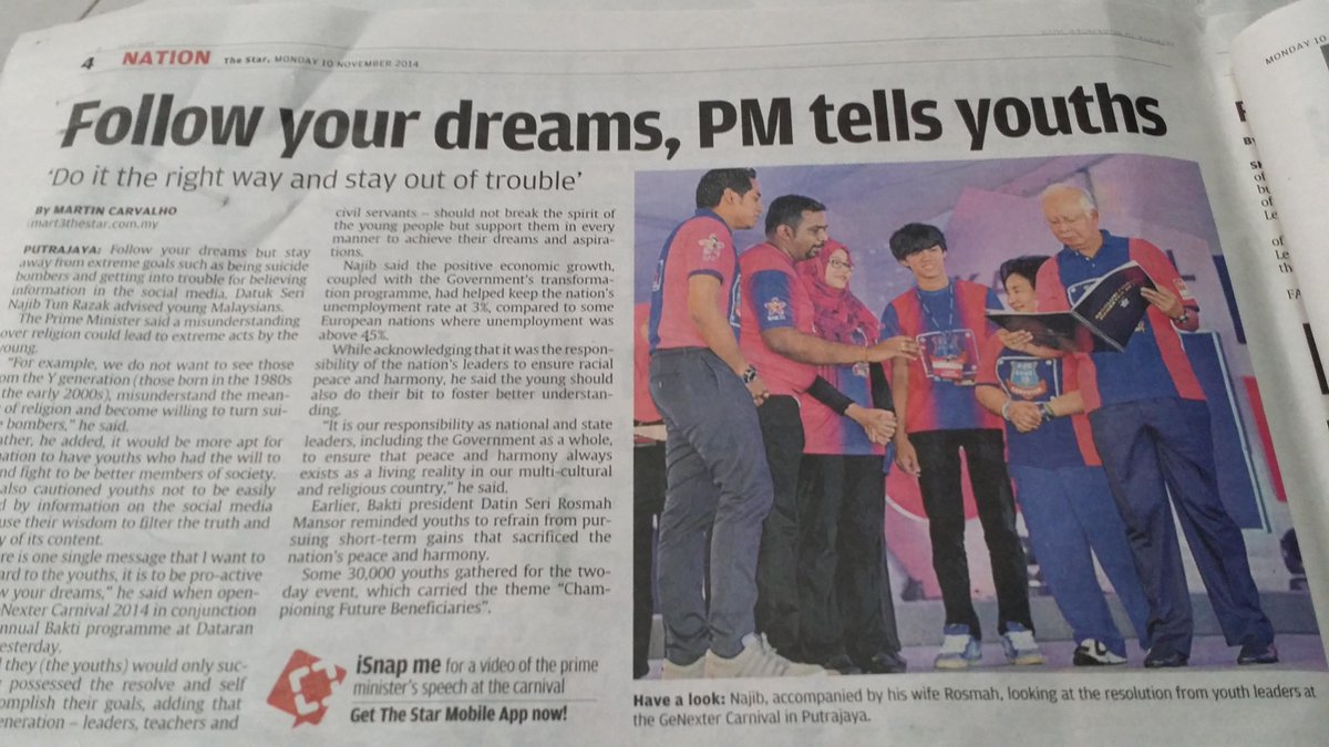 sloganesh's tweet photo. Im blessed to have the opportunity to brief PM @najibrazak the #genexter resolution witnessed by @Khairykj @1mism http://t.co/pELQz70jC2