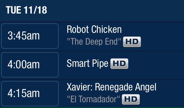 wildaggressive's tweet image. WILD, AGGRESSIVE ANNOUNCEMENT
You can now set your DVR to record SMART PIPE on Cartoon Network/Adult Swim. #SMARTPIPE