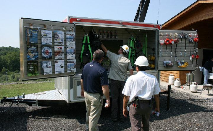 SpevcoInc's tweet photo. How can trailers allow a leader in fall #protectionequipment to demonstrate their range of.. https://t.co/mR279rrzNl https://t.co/AUvBVhQFfl
