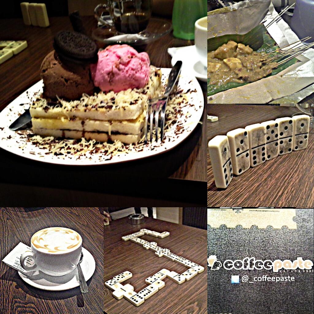 Cafe latte, sate padang, roti bakar eskrim dan gaplek bareng <a href="/artaaaak/">Artanita Nawawi,,</a> di <a href="/_coffeepaste/">Warung Kopi</a>