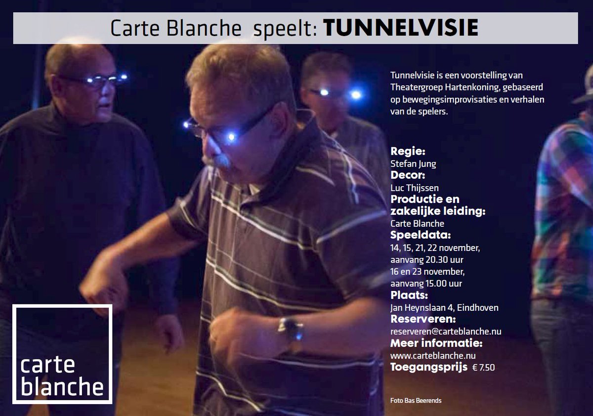 StichtingCB's tweet photo. Laatste weekje voor de première van Tunnelvisie! Reserveren via http://t.co/dNes4JqIIp http://t.co/9XFZo4y6UH
