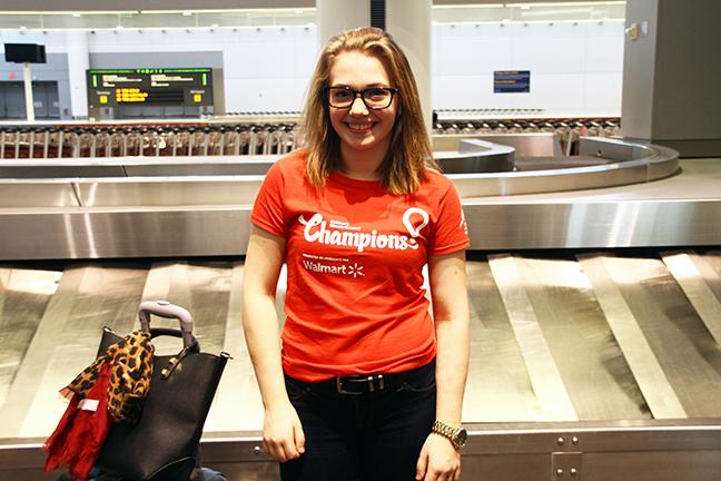 CHEO's tweet photo. Annie has arrived in Toronto to kick off #Champions14! Big thanks to @AirCanada #ACFoundation for sponsoring flights http://t.co/4fzp0NPqnp