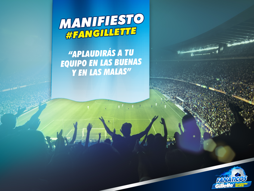 fangillette's tweet photo. Si eres #FanGillette respetarás al 100% todos los mandamientos futboleros. ¡Crea el tuyo y compártelo con nosotros! http://t.co/NNfwmCveu0