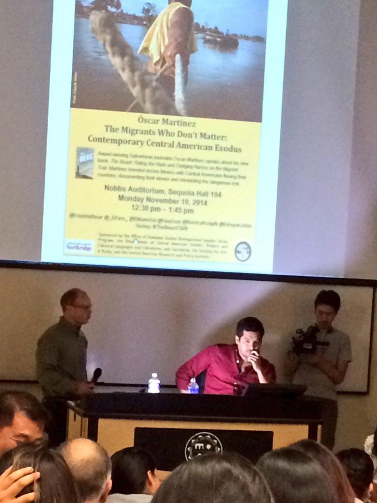 maggiebilger651's tweet photo. Óscar Martínez's #TheBeastCSUN http://t.co/f7HfSQQQ2d