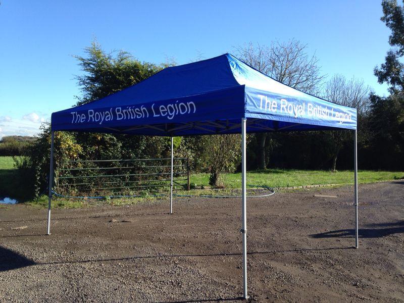 Proud to have supplied The Royal British Legion with their #instantshelter #gazebo. Simple & effective!