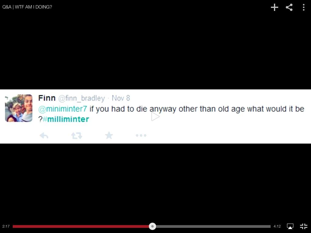 finn_bradley's tweet photo. OMFG @miniminter7 USED MY TWEET FOR HIS Q AND A!!!! THANK U SOOOOOOOOO MUCH SIMON #milliminter http://t.co/EV0rDed373