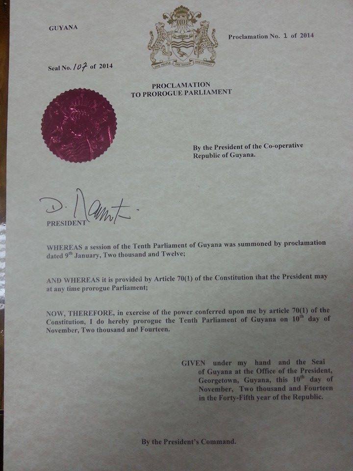 Guyana is now officially a DICTATORSHIP - compliments of the corrupt, murderous and drug-dealing PPP regime.