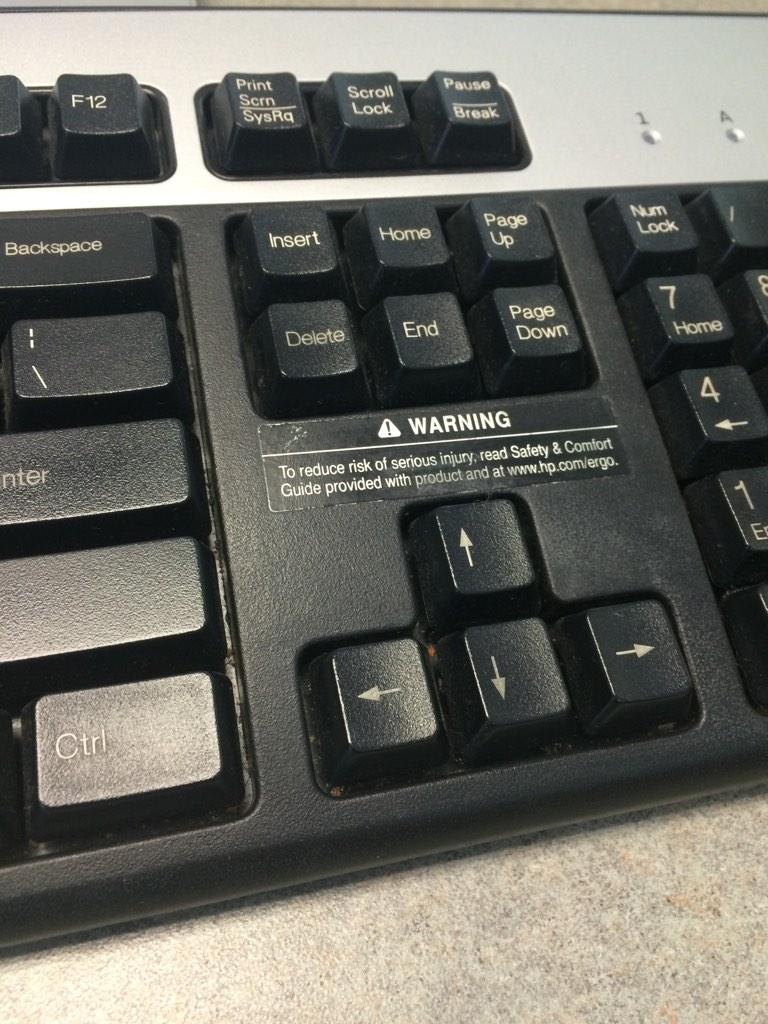 SdotFin10's tweet image. How serious can injuries get from a keyboard though? Need to read the Safety &amp;amp; Comfort Guide ASAP