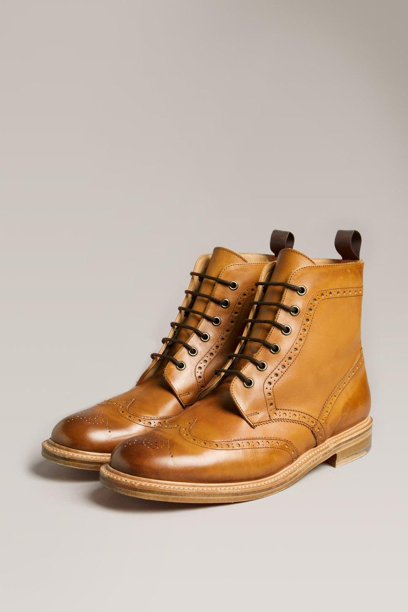 Redwick Leather Brogue Boot 