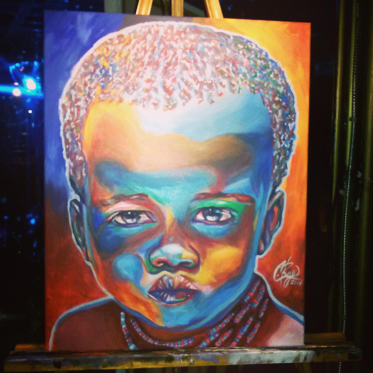 My African piece "Searching"