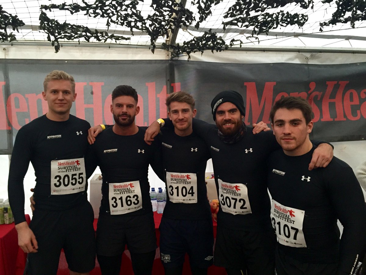 Myprotein's tweet photo. Well done to the #myprotein #team at the @MH_SURVIVAL this weekend. Looking sharp in the #myp clothing too! http://t.co/Ae88Oh5Dq0