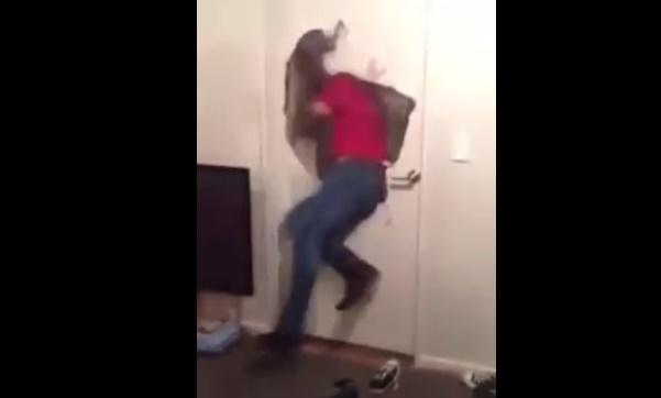 JOEdotie's tweet photo. Video: Watch an English international rugby player running through a door at a house party http://t.co/cbCEBgD9W7 http://t.co/AhcdV4NWsQ