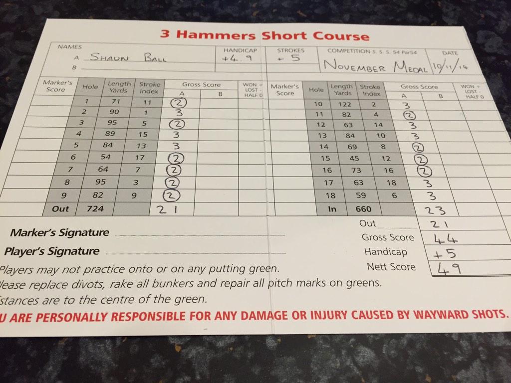 3HammersGolf tweet picture