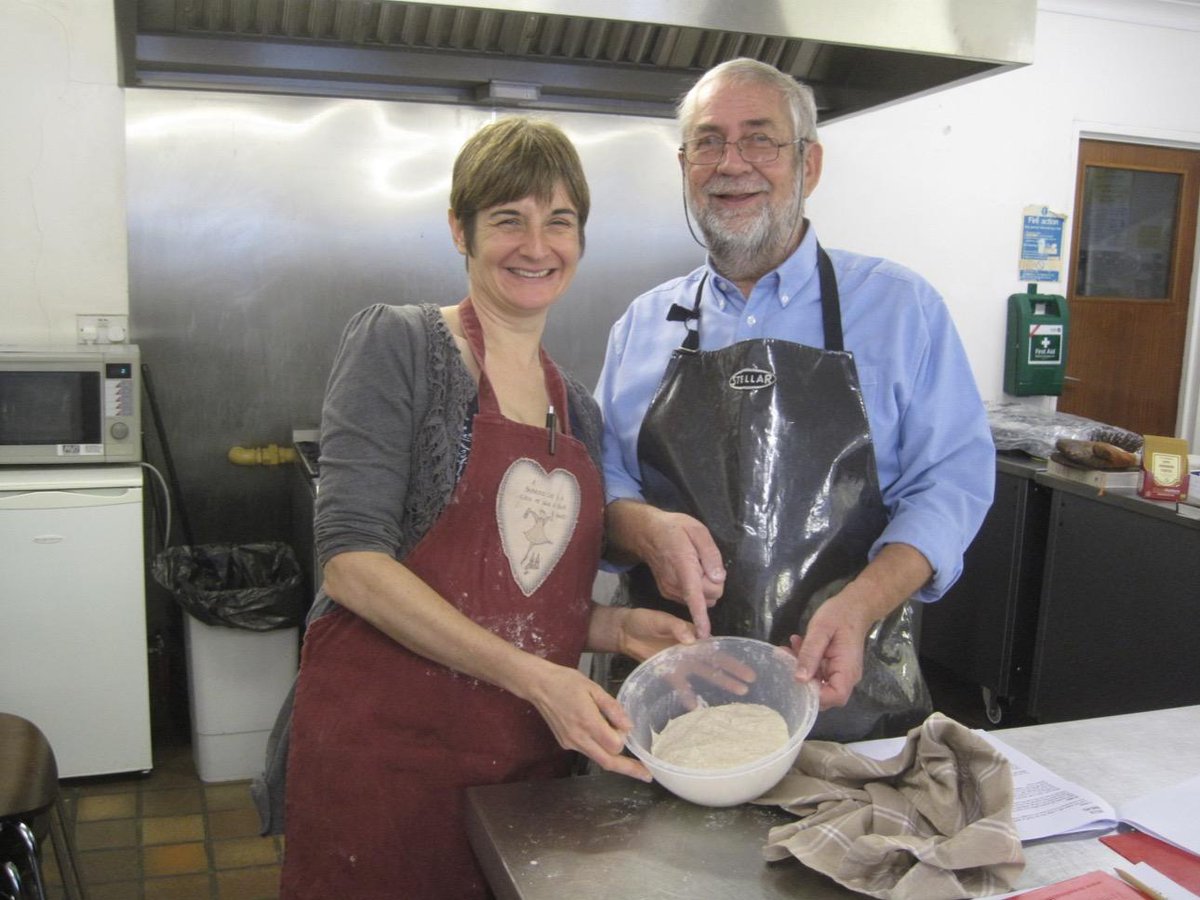 peanutsholland's tweet photo. Me and daughter, Louise, were on an excellent sourdough bread course today run by #WildBread in Faversham. http://t.co/rUemKgsdFB