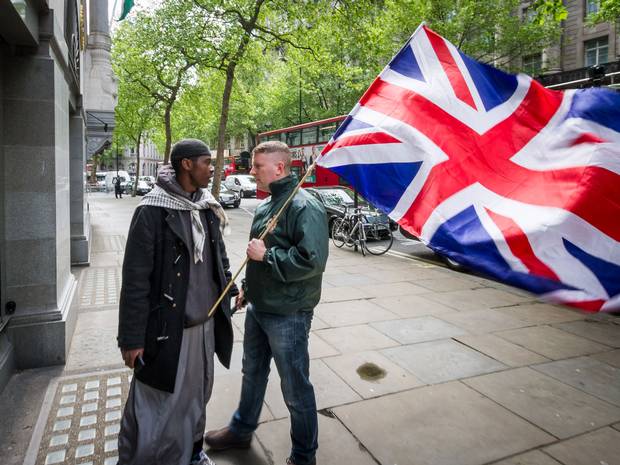 Independent's tweet photo. 'I was spat at last week. Racism is back and few are fighting it' http://t.co/GvTosSGxCD http://t.co/3PmzN9cmi9