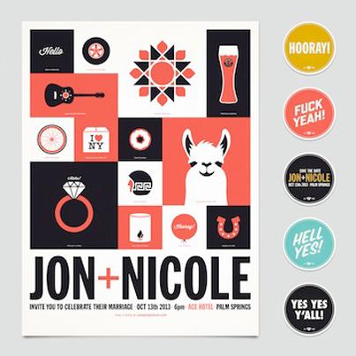 printmag's tweet image. Get the story behind @JonMarkJackson's personal wedding invitation design. bit.ly/1srCC9t