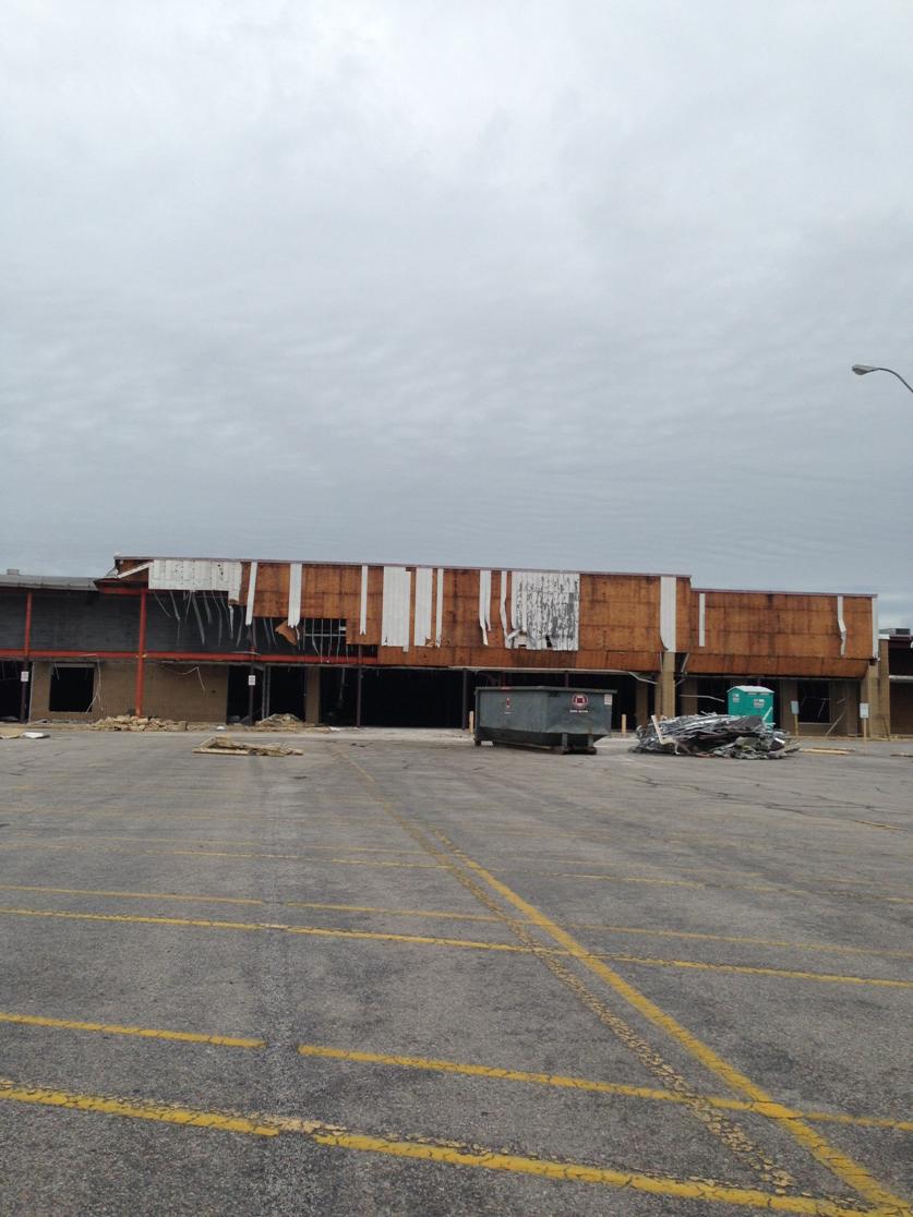 Demo underway at Bowman Place!