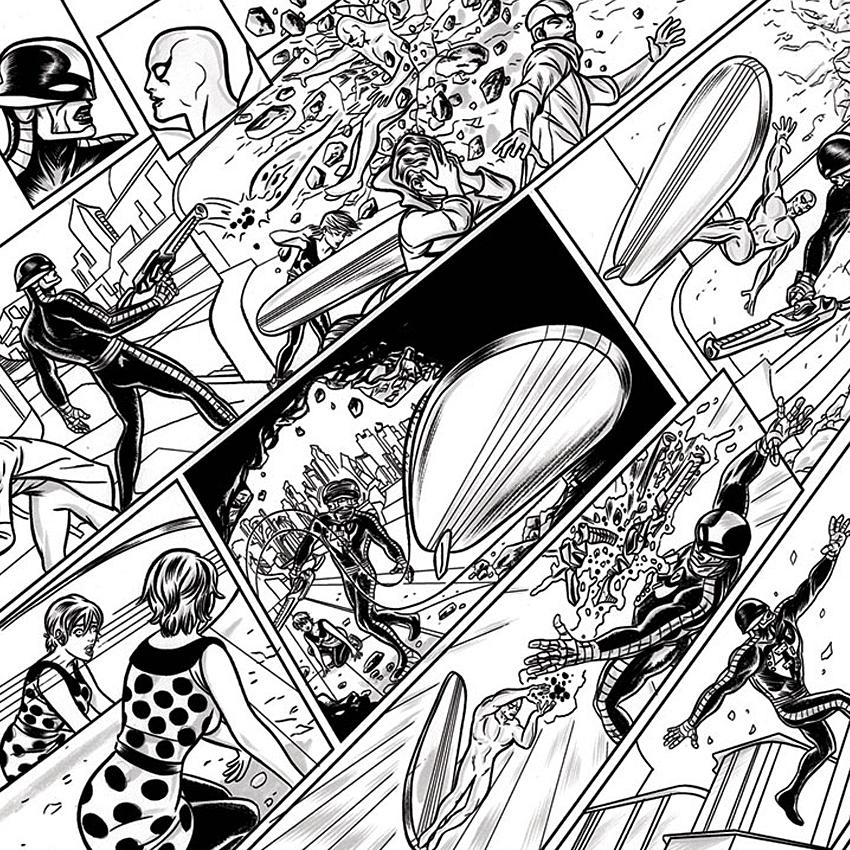 Marvel's tweet image. The great @AllredMD &amp;amp; Laura Allred share an exclusive #SilverSurfer sketchbook: bit.ly/144Vcj6