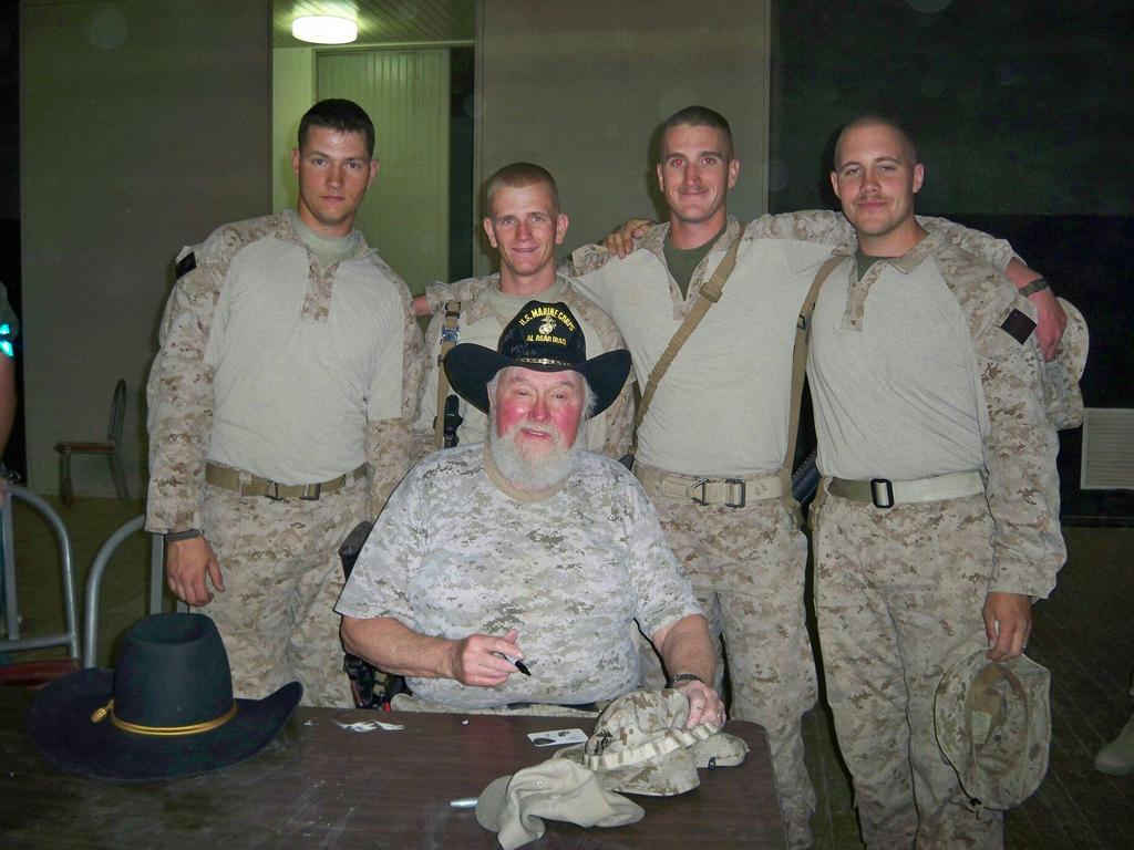 Happy 239th Birthday, USMC!!! Heres one of hubby (lft), some brothers, and THE Charlie Daniels  