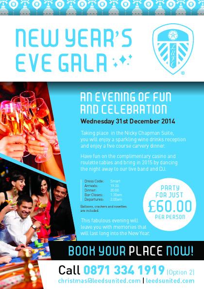 LUFCevents's tweet photo. The Magic of Christmas....New Year's Eve Gala Dinner - book your table! @LeedsUnitedVenu #lufcevents #newyearseve2014 http://t.co/ZZAXycCCVd