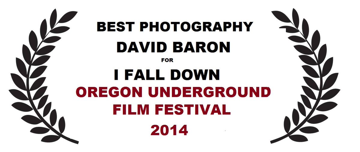 Congrats to Cinematographer <a href="/BaronCamera/">David Baron</a> for his Cinematography Award at the Oregon Underground Film Fest! #IndieFilm