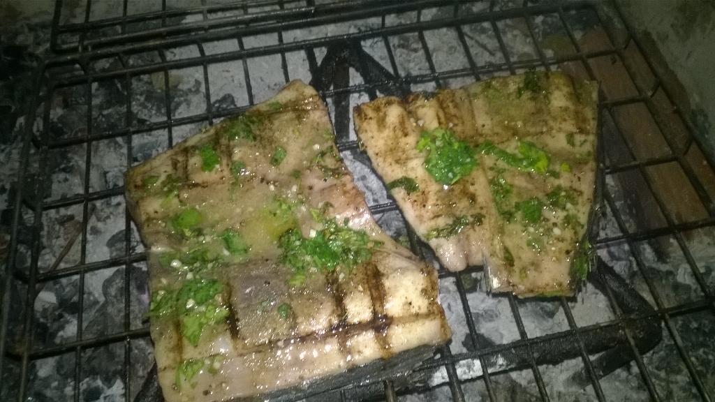 Braai Day no 314-raining this week because Madam Braai is doing fish.