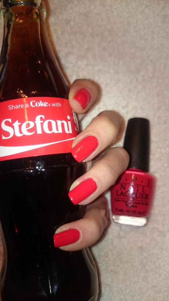 ___Stefani_'s tweet image. @CocaCola_GB #ShareACokeWithStefani  @OPINAILS #CocaColaRed from @BirchboxUK #BBlogger #SampleSelfie #ManicureMonday